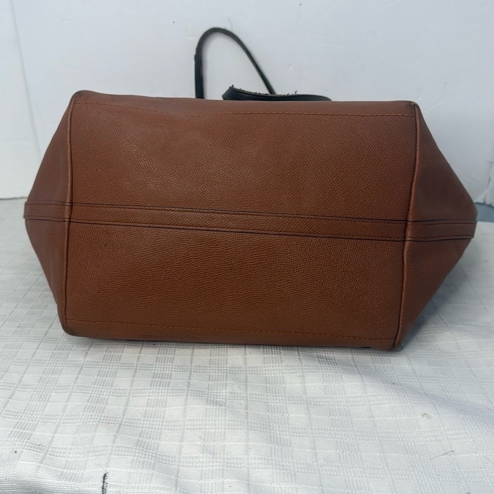 Coach Taxi Crossgrain Leather Tote Saddle Brown - Picture 6 of 10